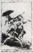 Francisco Goya Bruja poderosa que por ydropica France oil painting artist